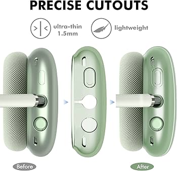 Amazon | NIUTRENDZ AirPods Max カバー クリア ケース ソフト TPU